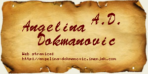 Angelina Dokmanović vizit kartica